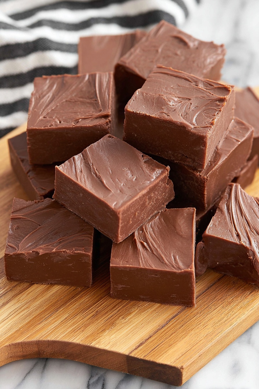 Peppermint Fudge - Serving Suggestion