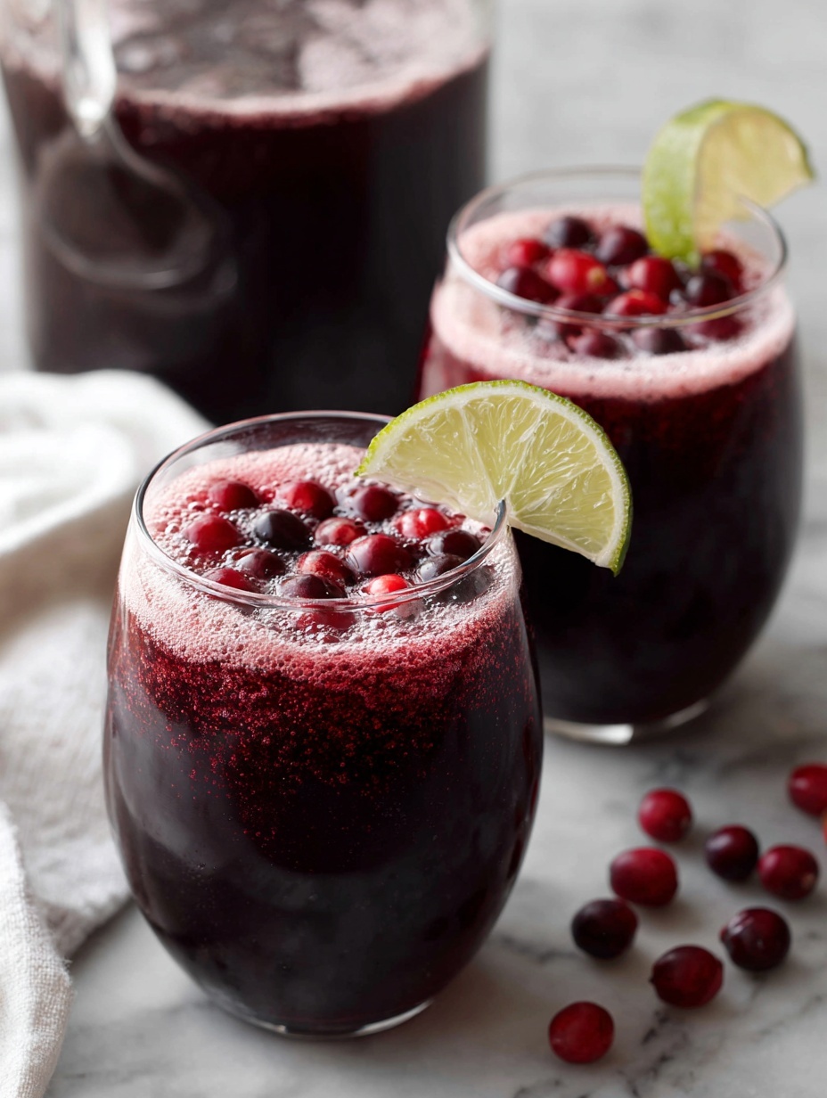 Cranberry Orange Punch - Serving Suggestion