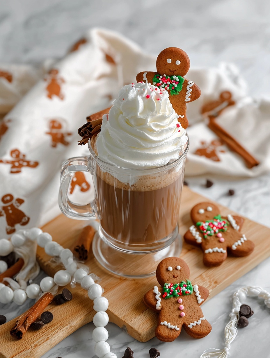 Gingerbread Hot Chocolate - Serving Suggestion