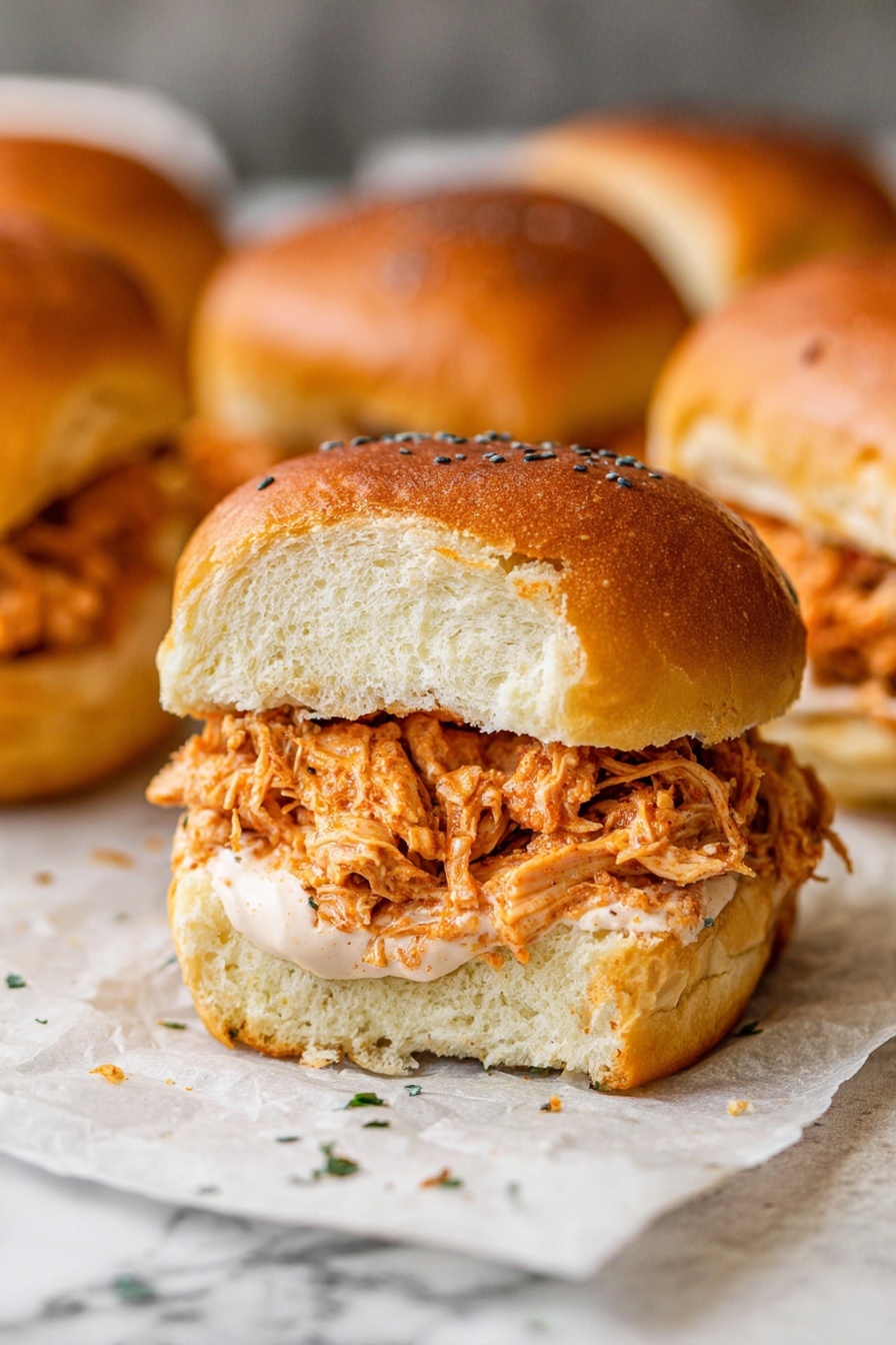 buffalo chicken sliders - Serving Suggestion