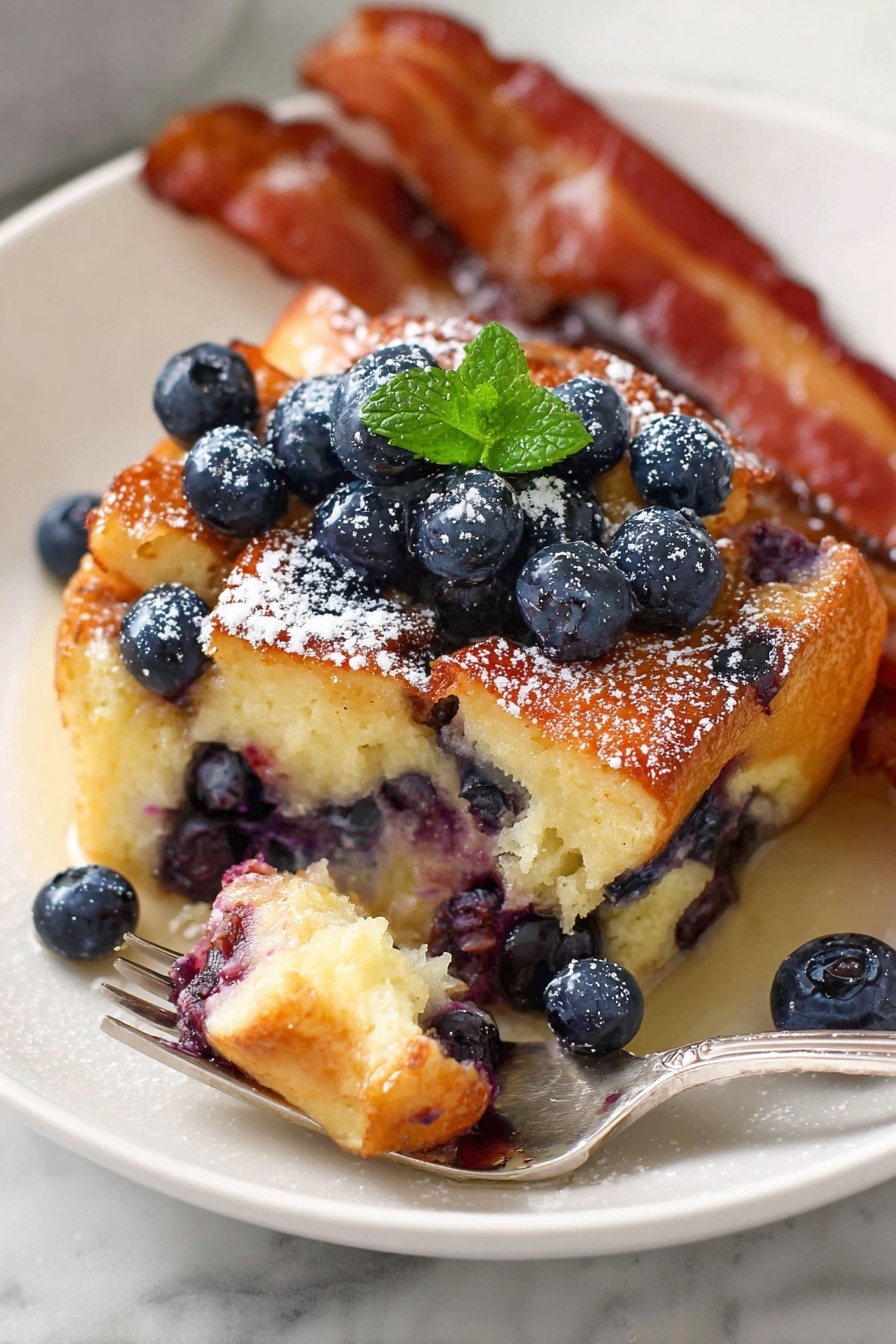 blueberry french toast - Serving Suggestion