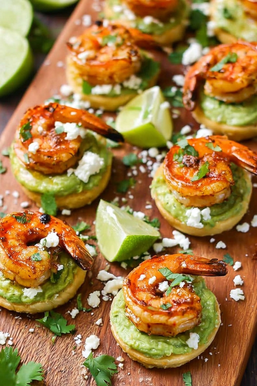 spicy shrimp guacamole - Serving Suggestion