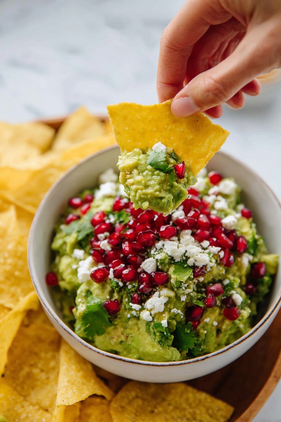pomegranate guacamole - Serving Suggestion