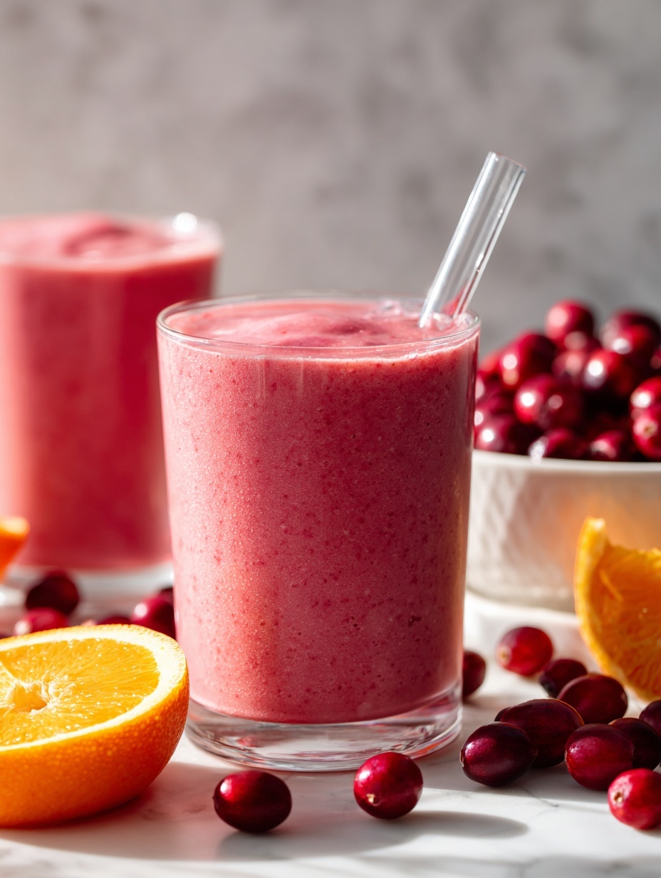 cranberry smoothie - Serving Suggestion