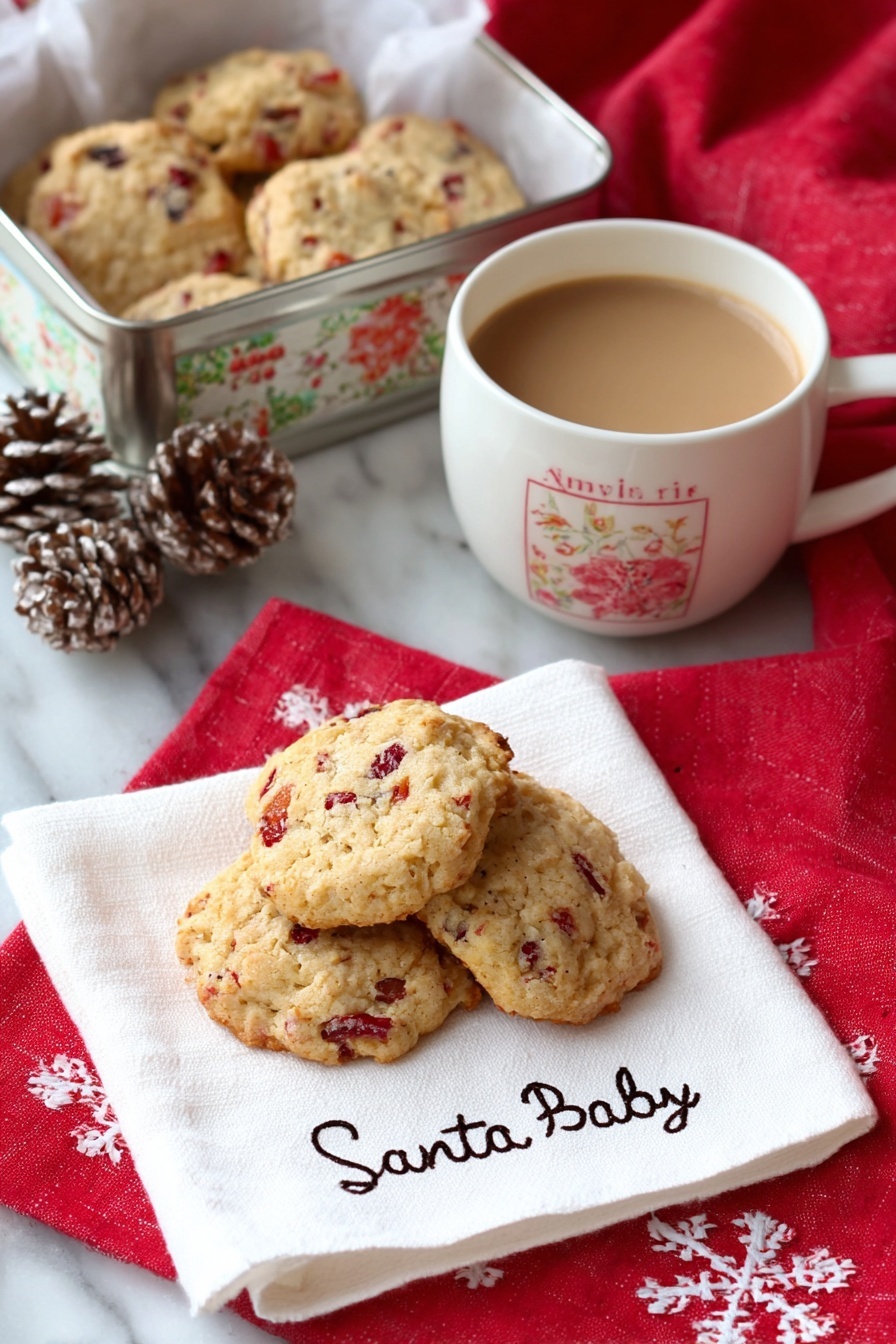 Fruitcake Cookies - Serving Suggestion